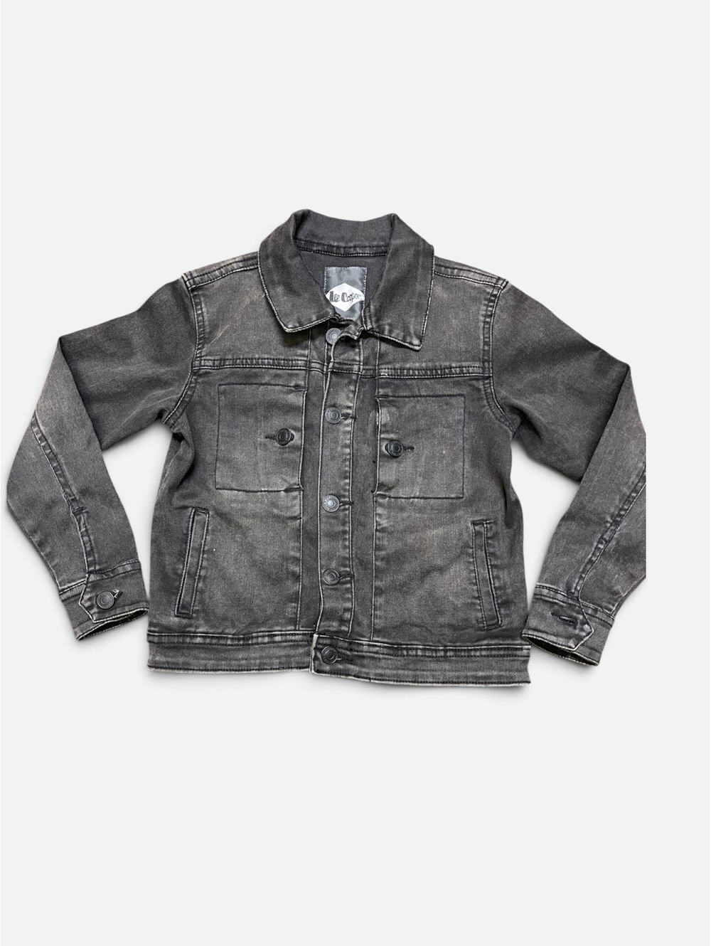 Lee Cooper Black Denim Jacket Size 6-7 Years